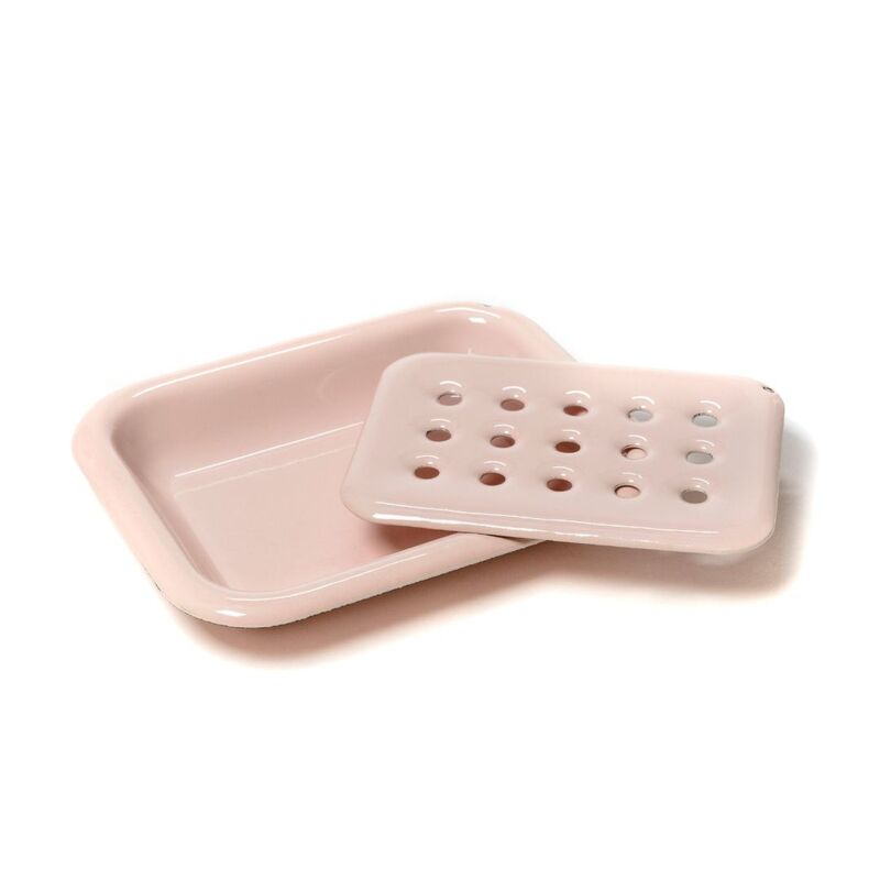 Emalje Sæbeskål Rosa - Billede 3
